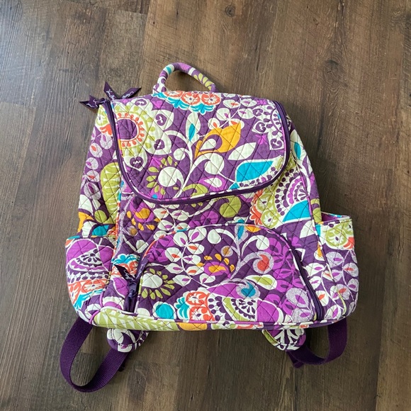 Vera Bradley Handbags - Vera Bradley plumb crazy backpack